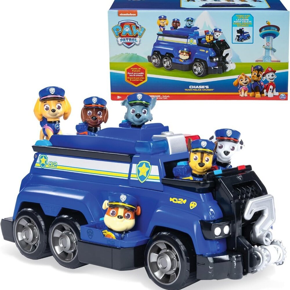 Team Cruiser, Large Scale Vehicle with Exclusive Chase, Marshall, Skye, Rubble,